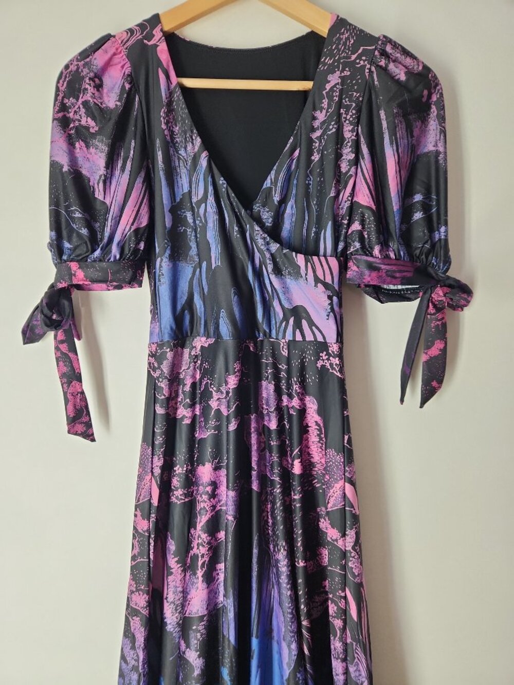 NWT Blackmilk Hokusai’s Waterfalls Dress Japanese Gothic Boho Fantasy Maxi XS - Picture 5 of 11
